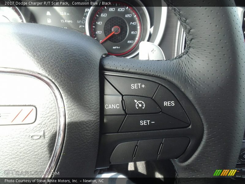 Contusion Blue / Black 2017 Dodge Charger R/T Scat Pack