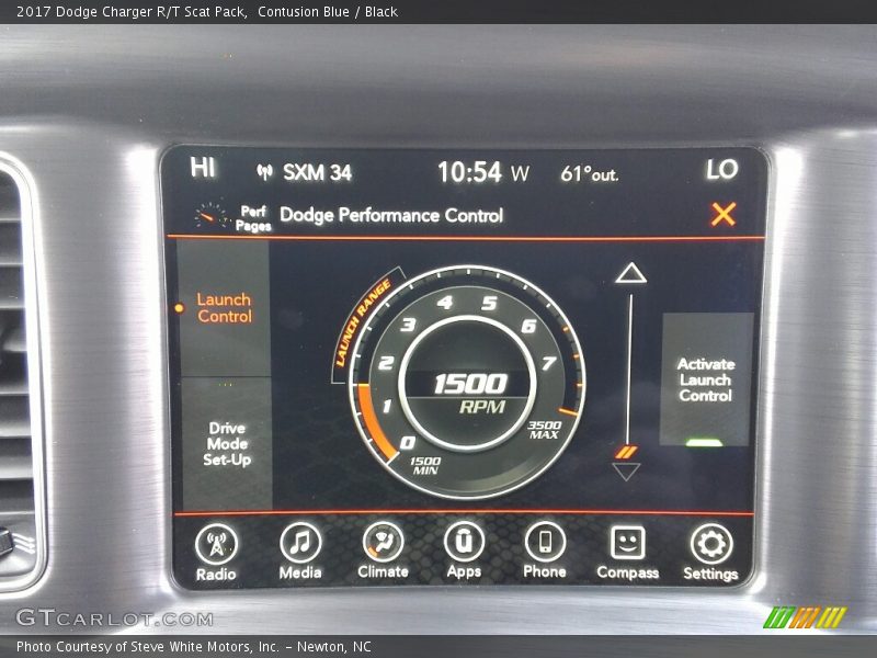 Contusion Blue / Black 2017 Dodge Charger R/T Scat Pack