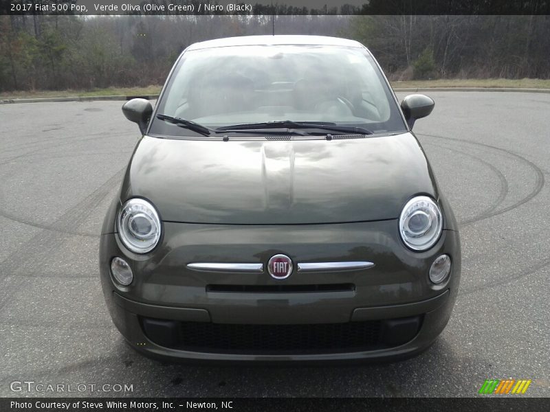 Verde Oliva (Olive Green) / Nero (Black) 2017 Fiat 500 Pop