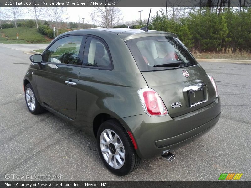 Verde Oliva (Olive Green) / Nero (Black) 2017 Fiat 500 Pop