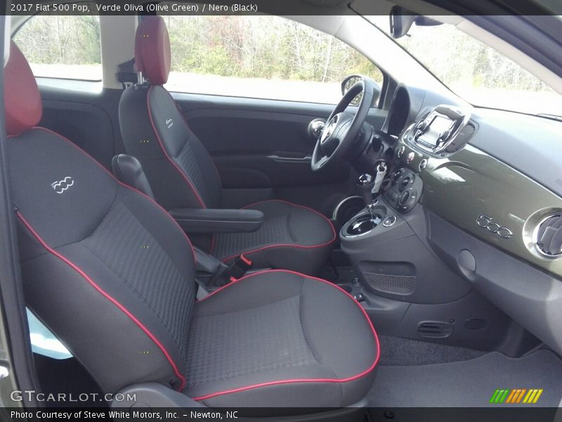 Verde Oliva (Olive Green) / Nero (Black) 2017 Fiat 500 Pop