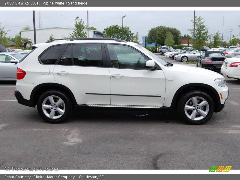 Alpine White / Sand Beige 2007 BMW X5 3.0si