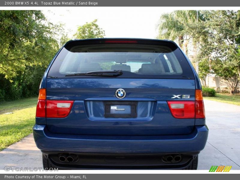 Topaz Blue Metallic / Sand Beige 2000 BMW X5 4.4i