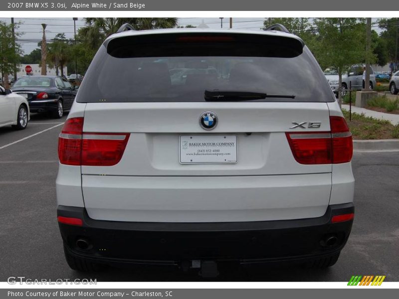 Alpine White / Sand Beige 2007 BMW X5 3.0si