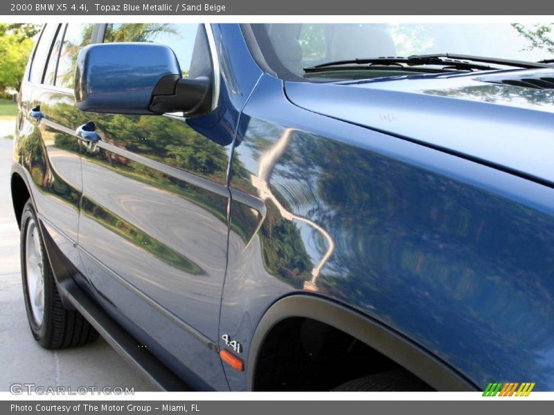 Topaz Blue Metallic / Sand Beige 2000 BMW X5 4.4i