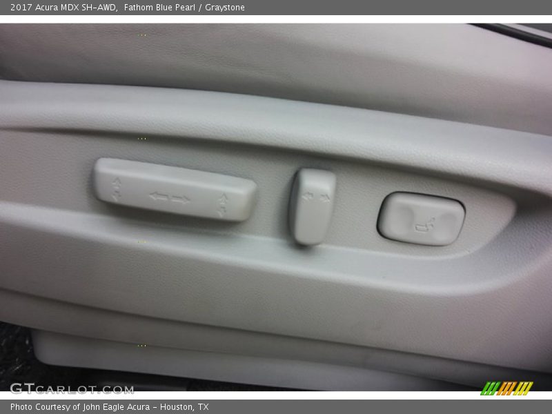 Fathom Blue Pearl / Graystone 2017 Acura MDX SH-AWD