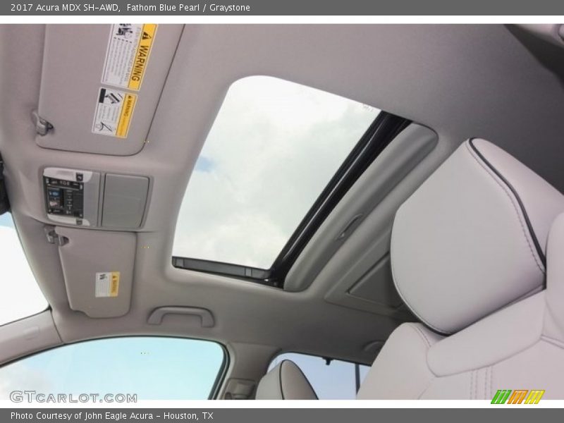 Fathom Blue Pearl / Graystone 2017 Acura MDX SH-AWD