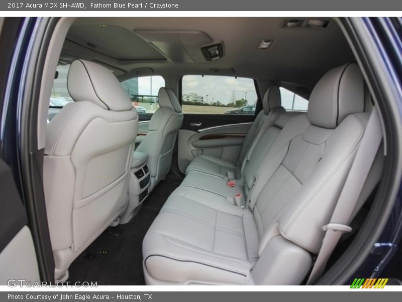 Fathom Blue Pearl / Graystone 2017 Acura MDX SH-AWD