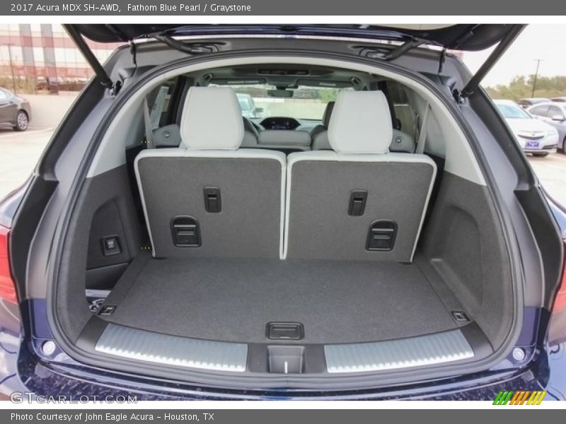 Fathom Blue Pearl / Graystone 2017 Acura MDX SH-AWD