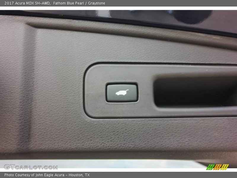 Fathom Blue Pearl / Graystone 2017 Acura MDX SH-AWD