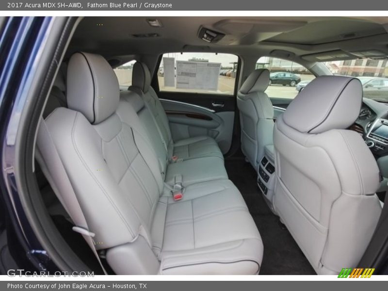 Fathom Blue Pearl / Graystone 2017 Acura MDX SH-AWD