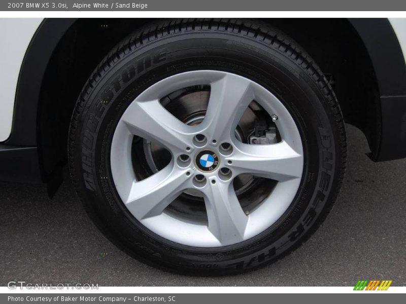 Alpine White / Sand Beige 2007 BMW X5 3.0si