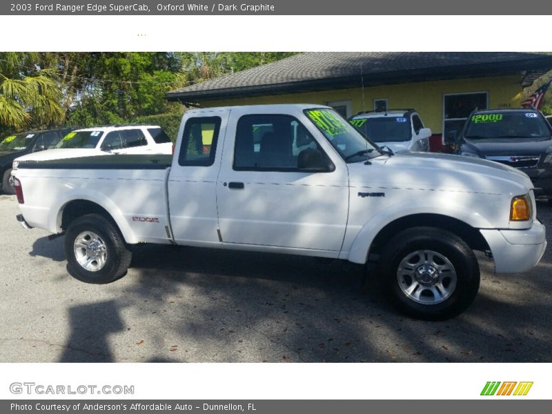 Oxford White / Dark Graphite 2003 Ford Ranger Edge SuperCab