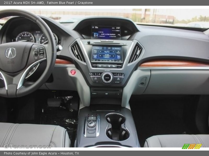Fathom Blue Pearl / Graystone 2017 Acura MDX SH-AWD