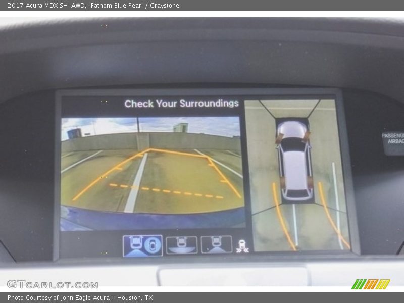 Fathom Blue Pearl / Graystone 2017 Acura MDX SH-AWD