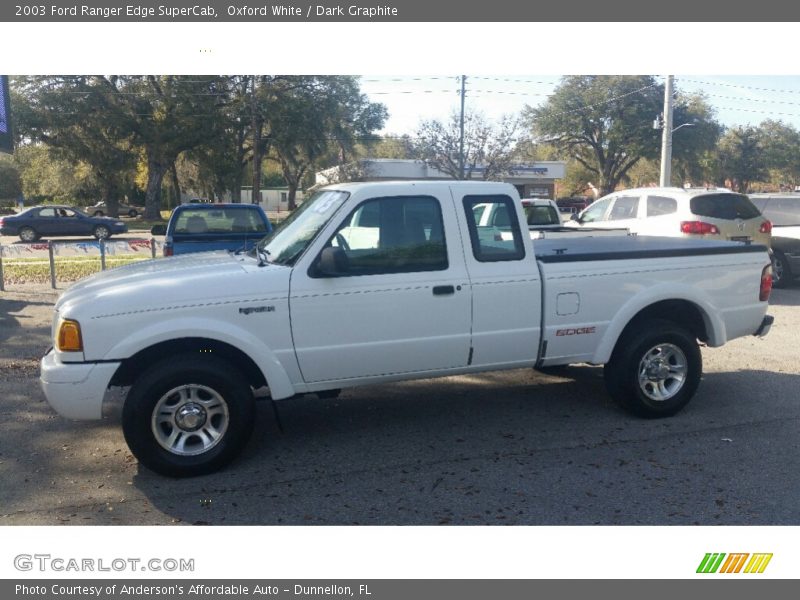 Oxford White / Dark Graphite 2003 Ford Ranger Edge SuperCab