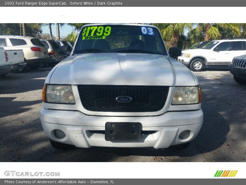 Oxford White / Dark Graphite 2003 Ford Ranger Edge SuperCab