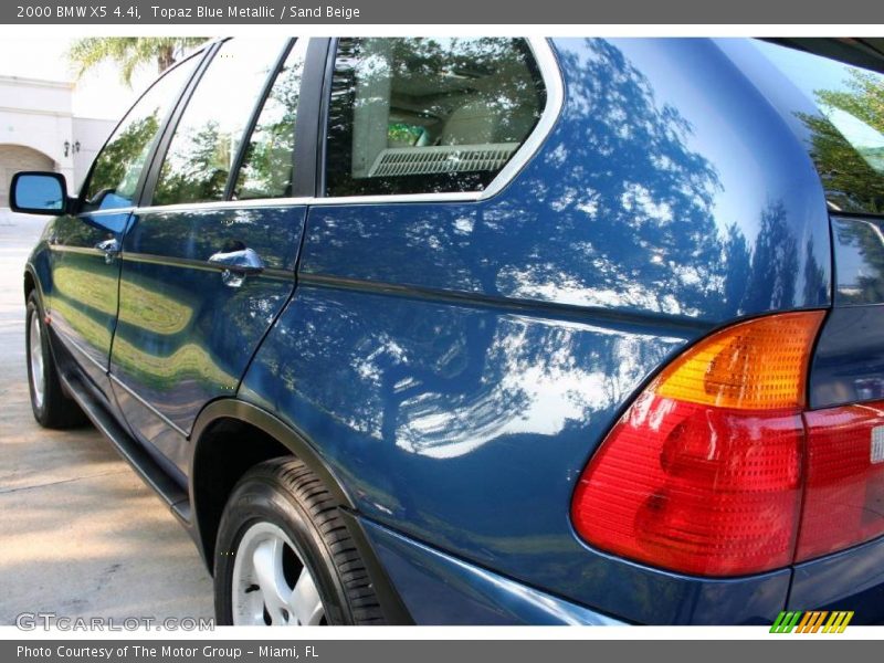 Topaz Blue Metallic / Sand Beige 2000 BMW X5 4.4i