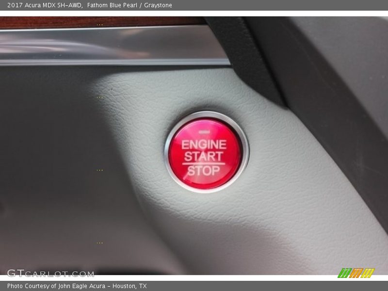 Fathom Blue Pearl / Graystone 2017 Acura MDX SH-AWD