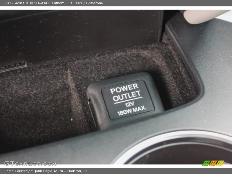 Fathom Blue Pearl / Graystone 2017 Acura MDX SH-AWD