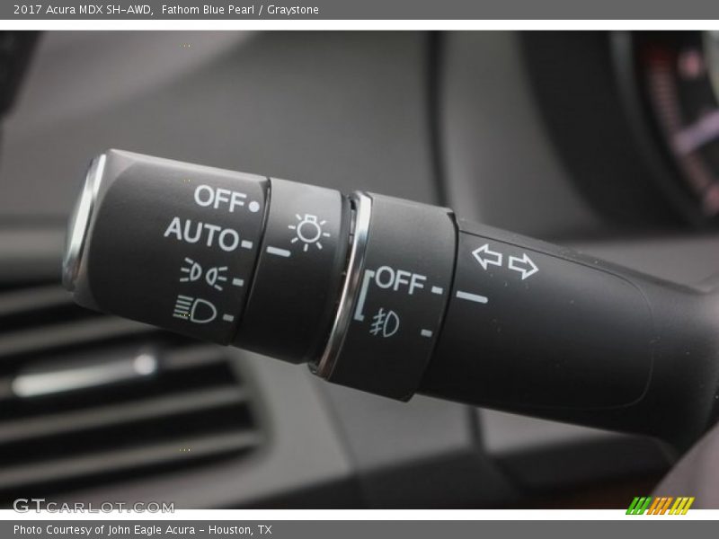 Fathom Blue Pearl / Graystone 2017 Acura MDX SH-AWD