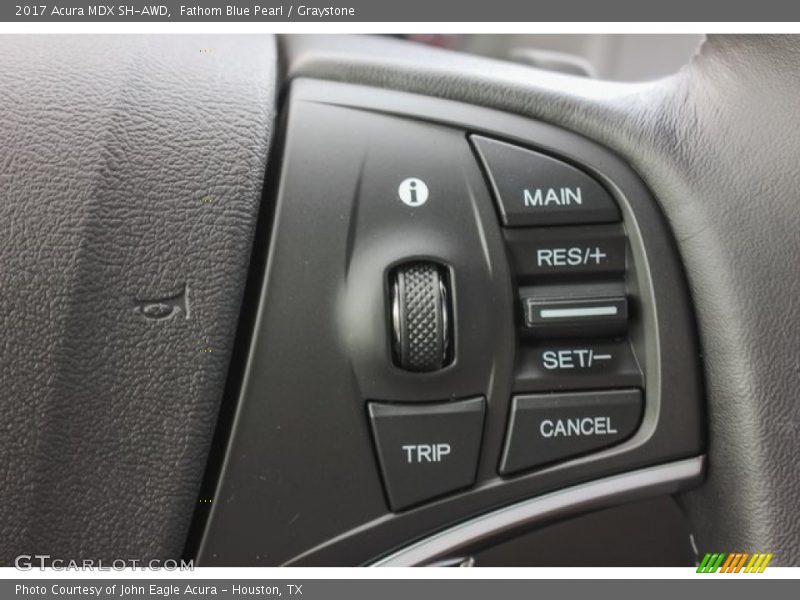 Fathom Blue Pearl / Graystone 2017 Acura MDX SH-AWD