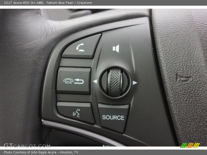 Fathom Blue Pearl / Graystone 2017 Acura MDX SH-AWD