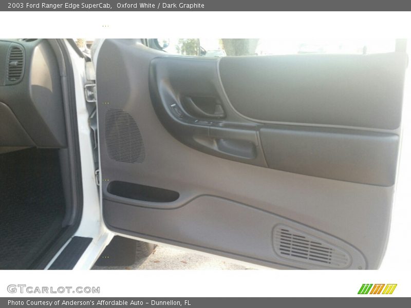 Oxford White / Dark Graphite 2003 Ford Ranger Edge SuperCab