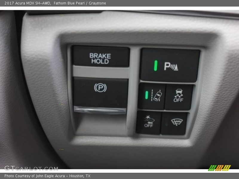 Fathom Blue Pearl / Graystone 2017 Acura MDX SH-AWD