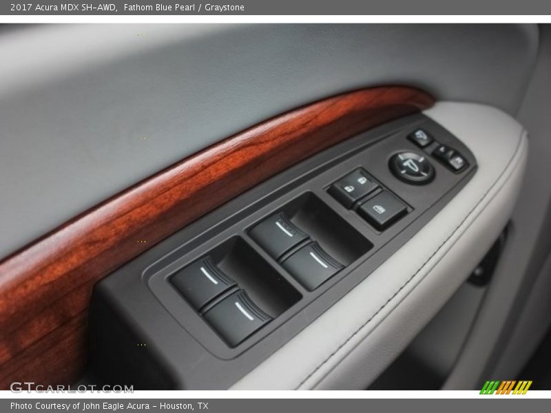 Fathom Blue Pearl / Graystone 2017 Acura MDX SH-AWD