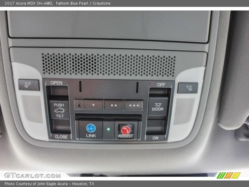 Fathom Blue Pearl / Graystone 2017 Acura MDX SH-AWD