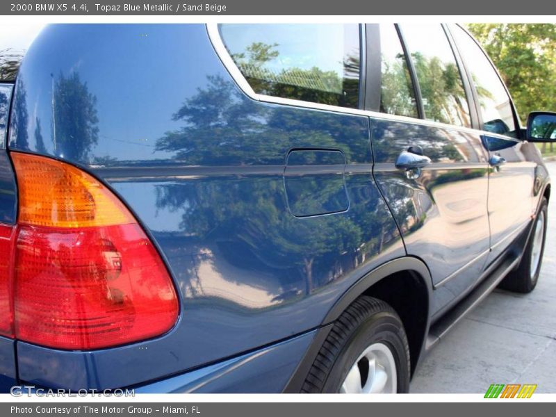 Topaz Blue Metallic / Sand Beige 2000 BMW X5 4.4i