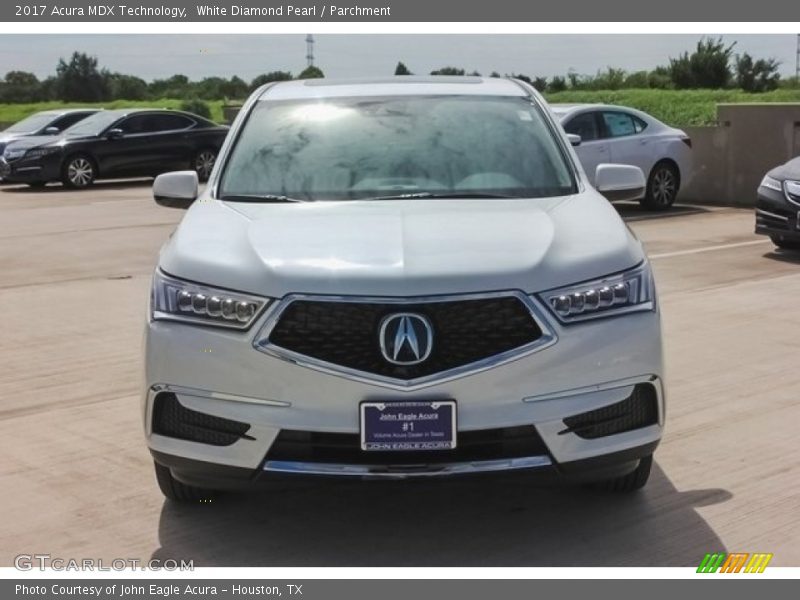 White Diamond Pearl / Parchment 2017 Acura MDX Technology
