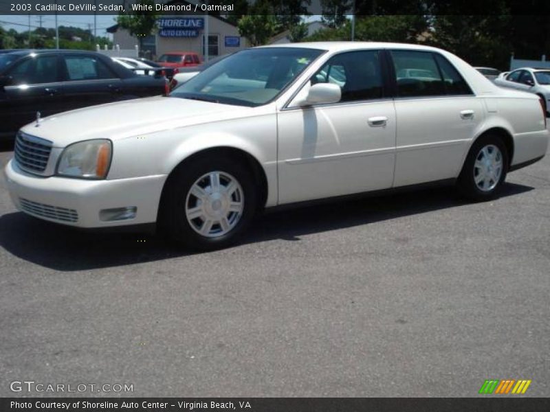 White Diamond / Oatmeal 2003 Cadillac DeVille Sedan