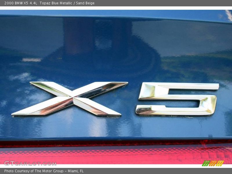 Topaz Blue Metallic / Sand Beige 2000 BMW X5 4.4i