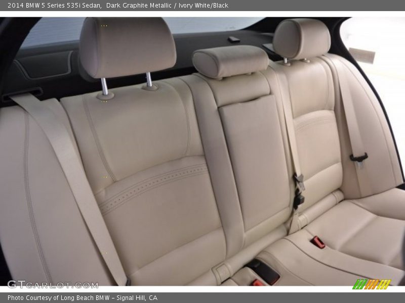 Dark Graphite Metallic / Ivory White/Black 2014 BMW 5 Series 535i Sedan