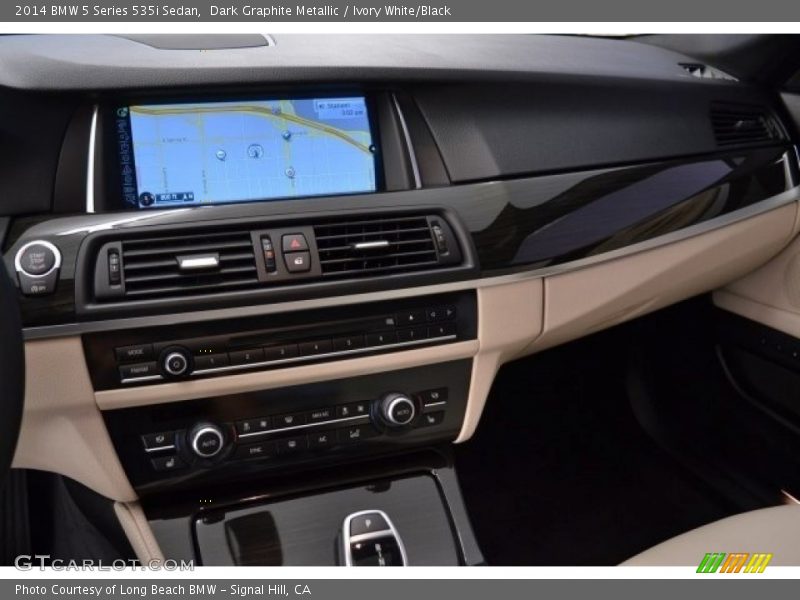 Dark Graphite Metallic / Ivory White/Black 2014 BMW 5 Series 535i Sedan