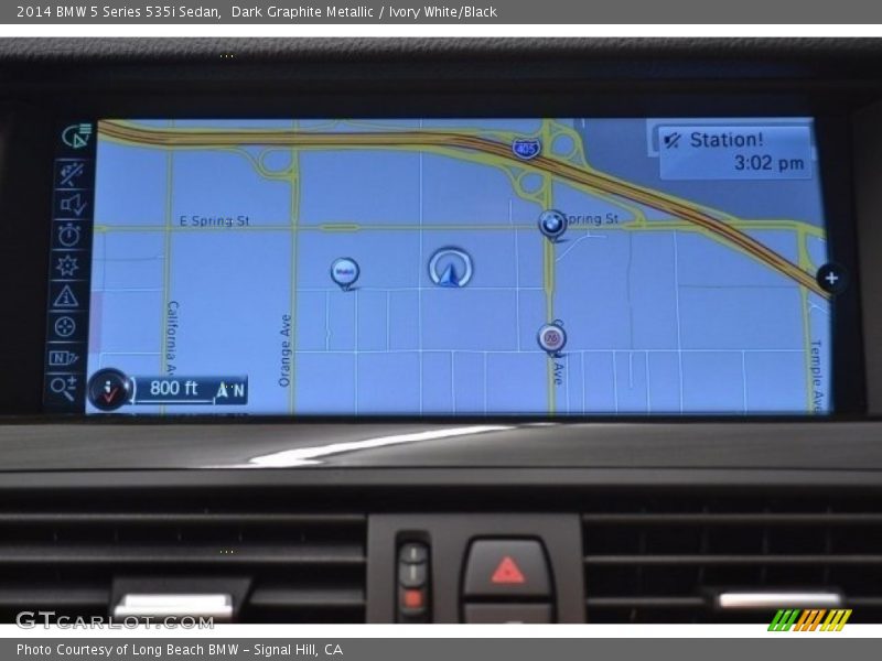 Dark Graphite Metallic / Ivory White/Black 2014 BMW 5 Series 535i Sedan