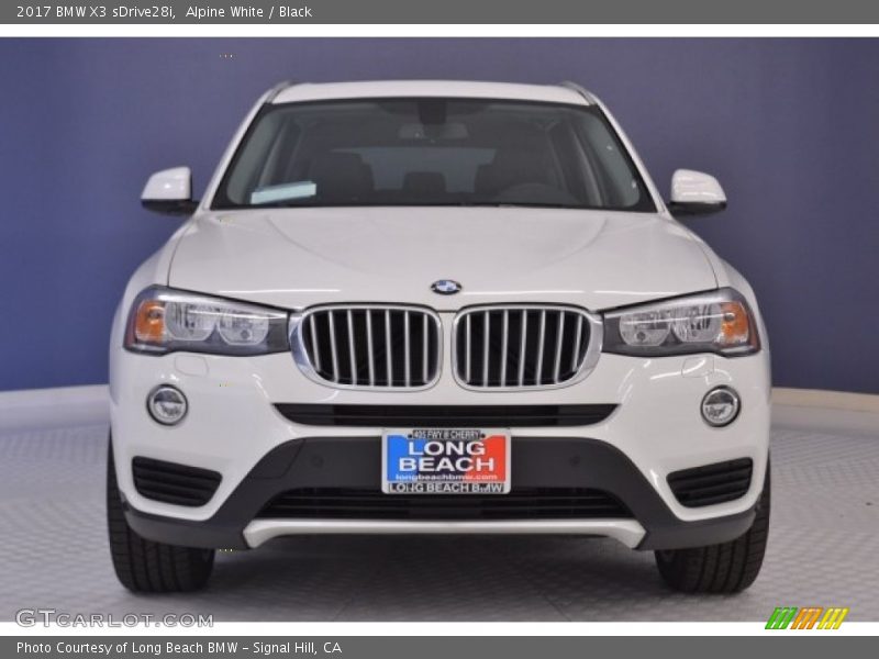 Alpine White / Black 2017 BMW X3 sDrive28i