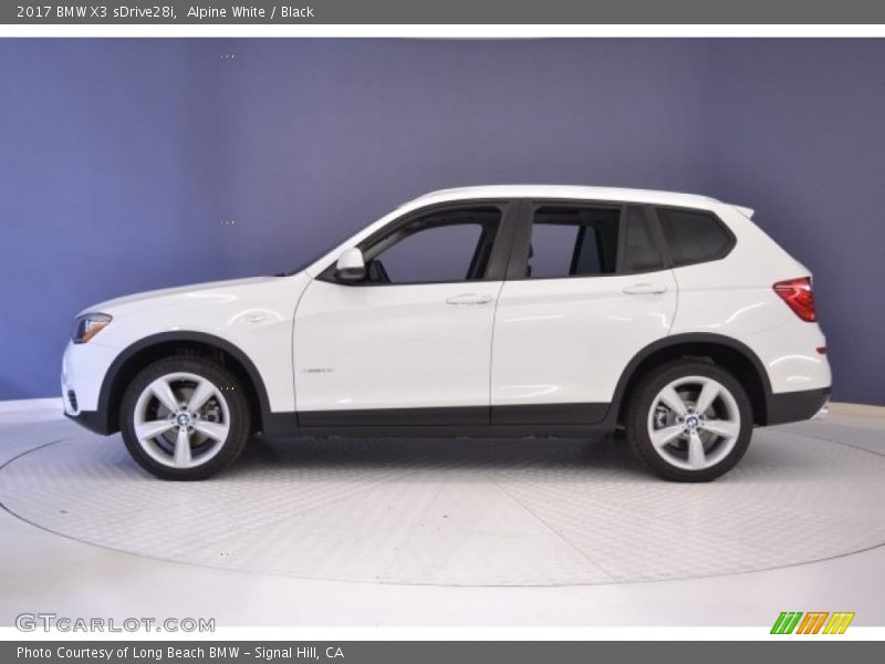 Alpine White / Black 2017 BMW X3 sDrive28i