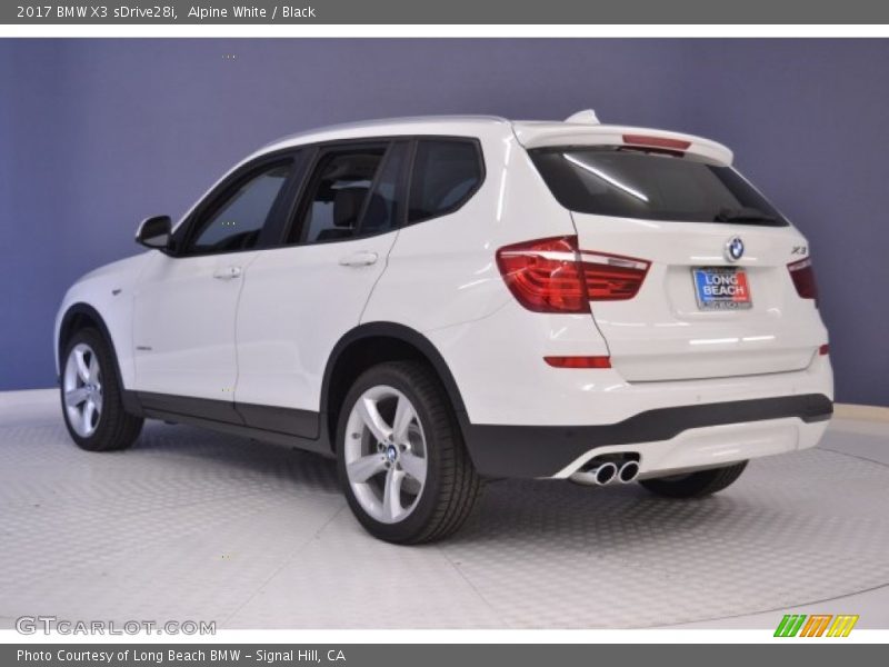 Alpine White / Black 2017 BMW X3 sDrive28i