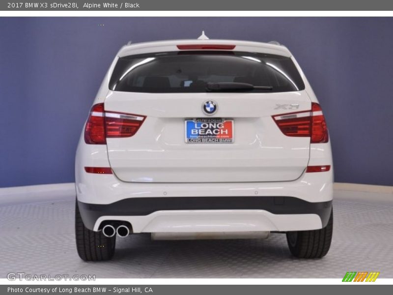 Alpine White / Black 2017 BMW X3 sDrive28i