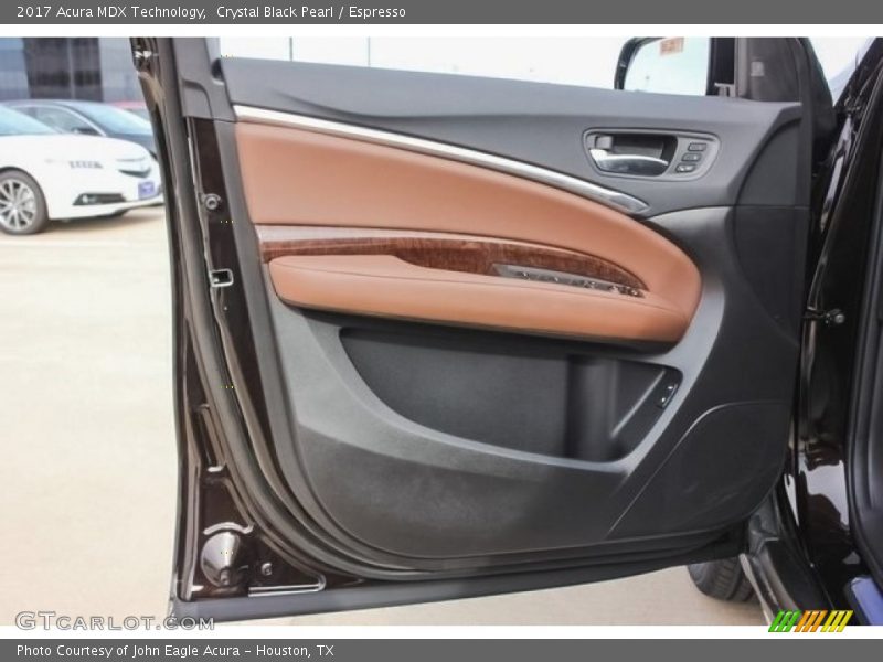 Crystal Black Pearl / Espresso 2017 Acura MDX Technology