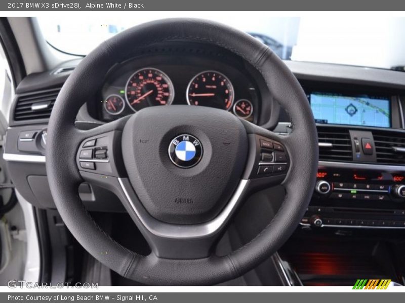 Alpine White / Black 2017 BMW X3 sDrive28i
