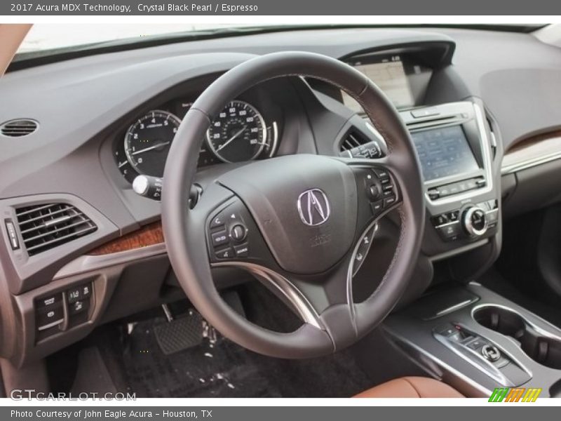 Crystal Black Pearl / Espresso 2017 Acura MDX Technology