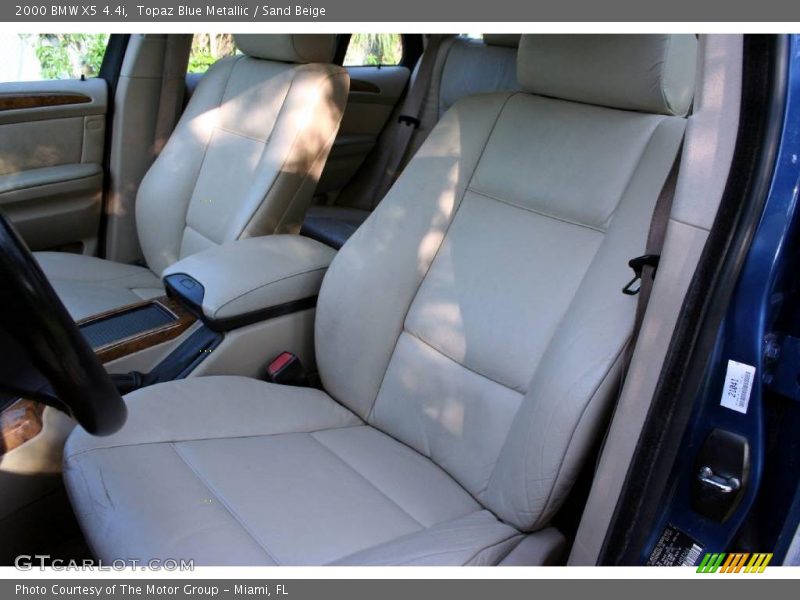 Topaz Blue Metallic / Sand Beige 2000 BMW X5 4.4i