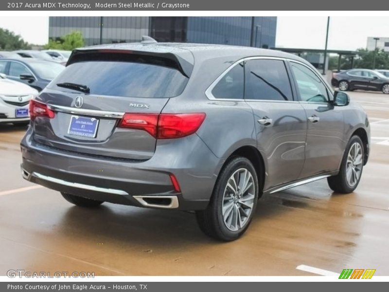 Modern Steel Metallic / Graystone 2017 Acura MDX Technology