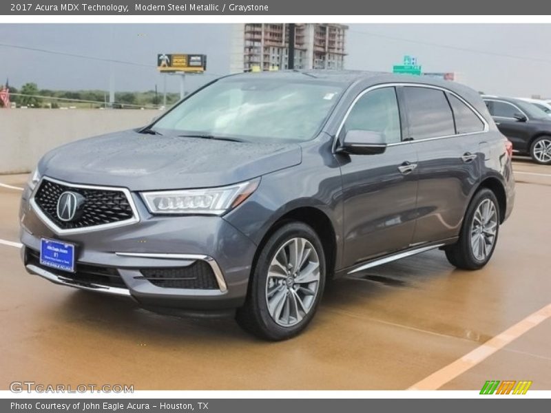 Modern Steel Metallic / Graystone 2017 Acura MDX Technology