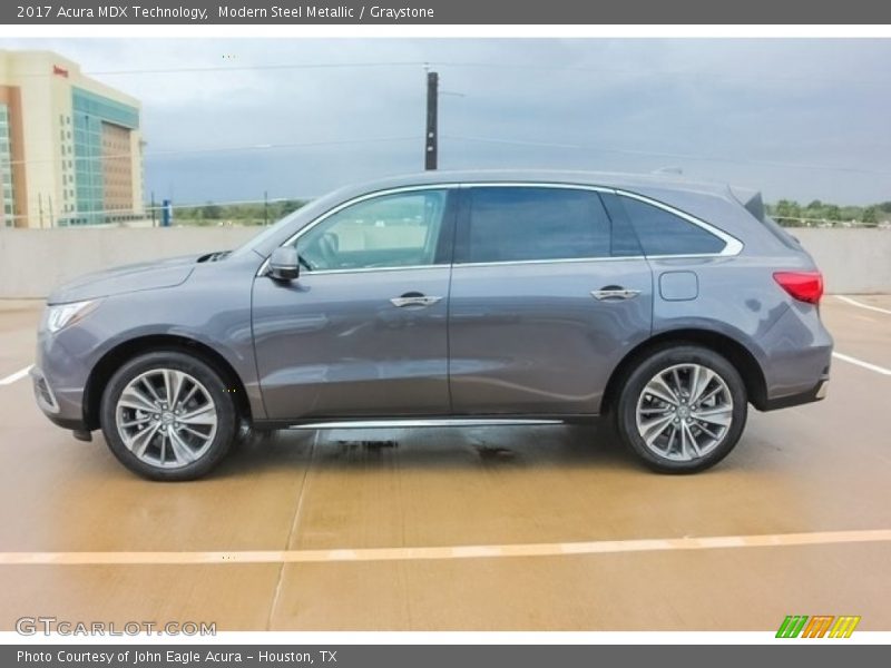 Modern Steel Metallic / Graystone 2017 Acura MDX Technology