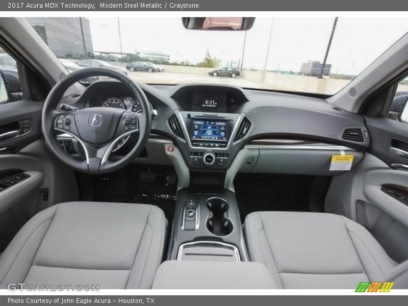 Modern Steel Metallic / Graystone 2017 Acura MDX Technology
